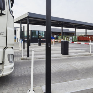 Bedieningspaal op middenberm auto en vrachtwagen
